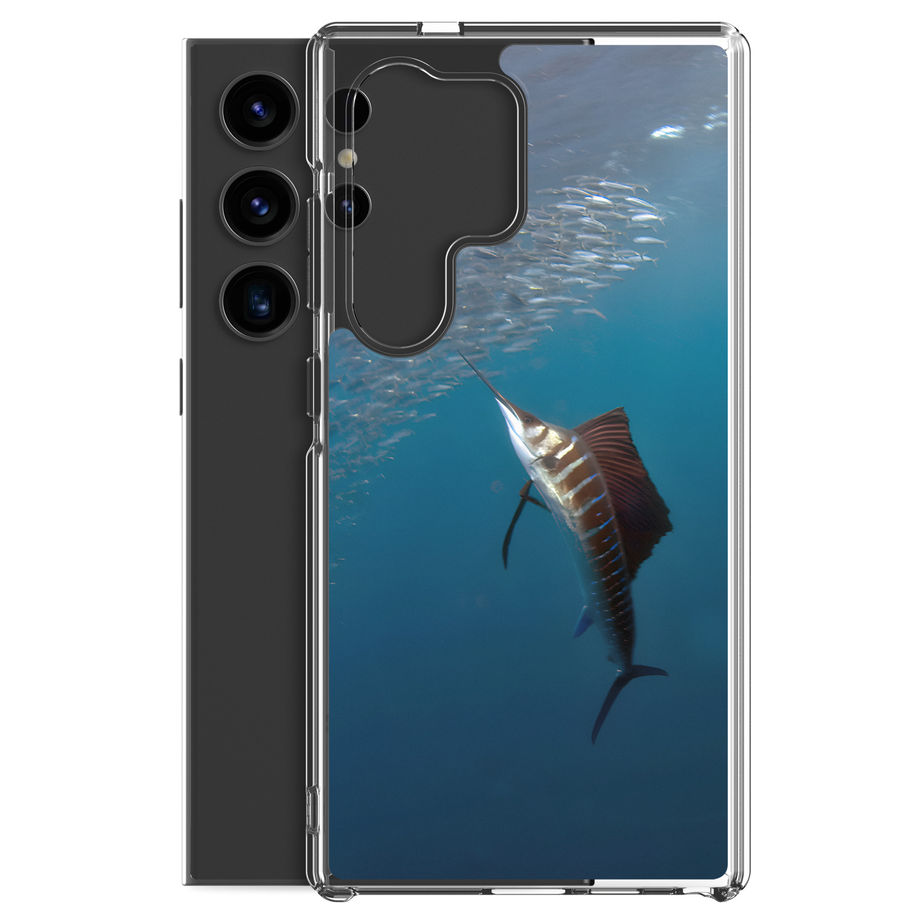 samsung phone case with swordfish design