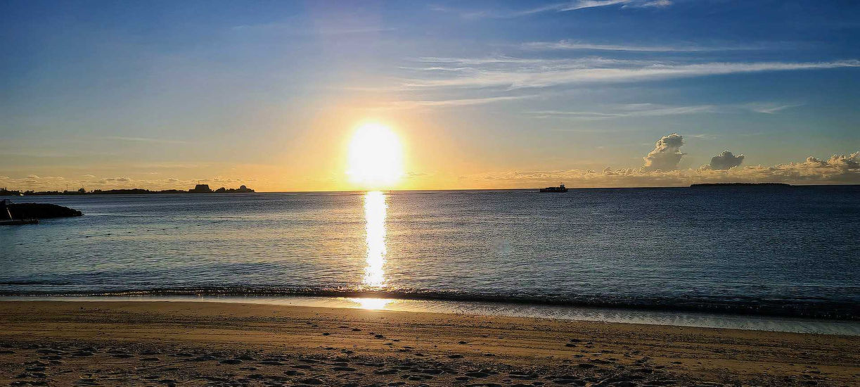 sunset kwajalein atoll