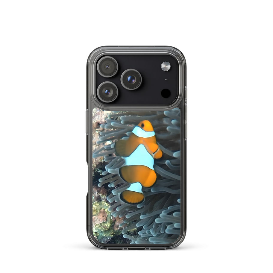 iphone case with clownfish design