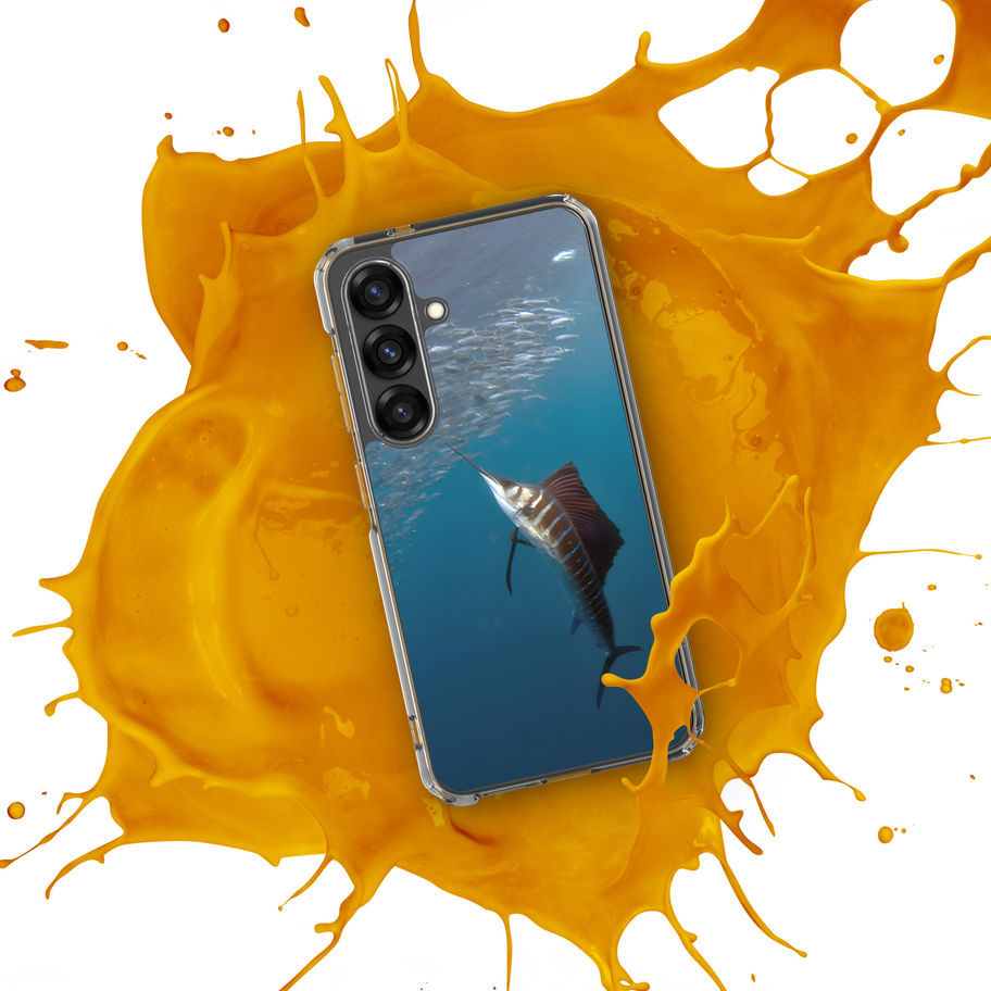 samsung phone case with sword fish design