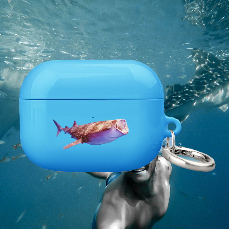 apple airpods case with whale shark design