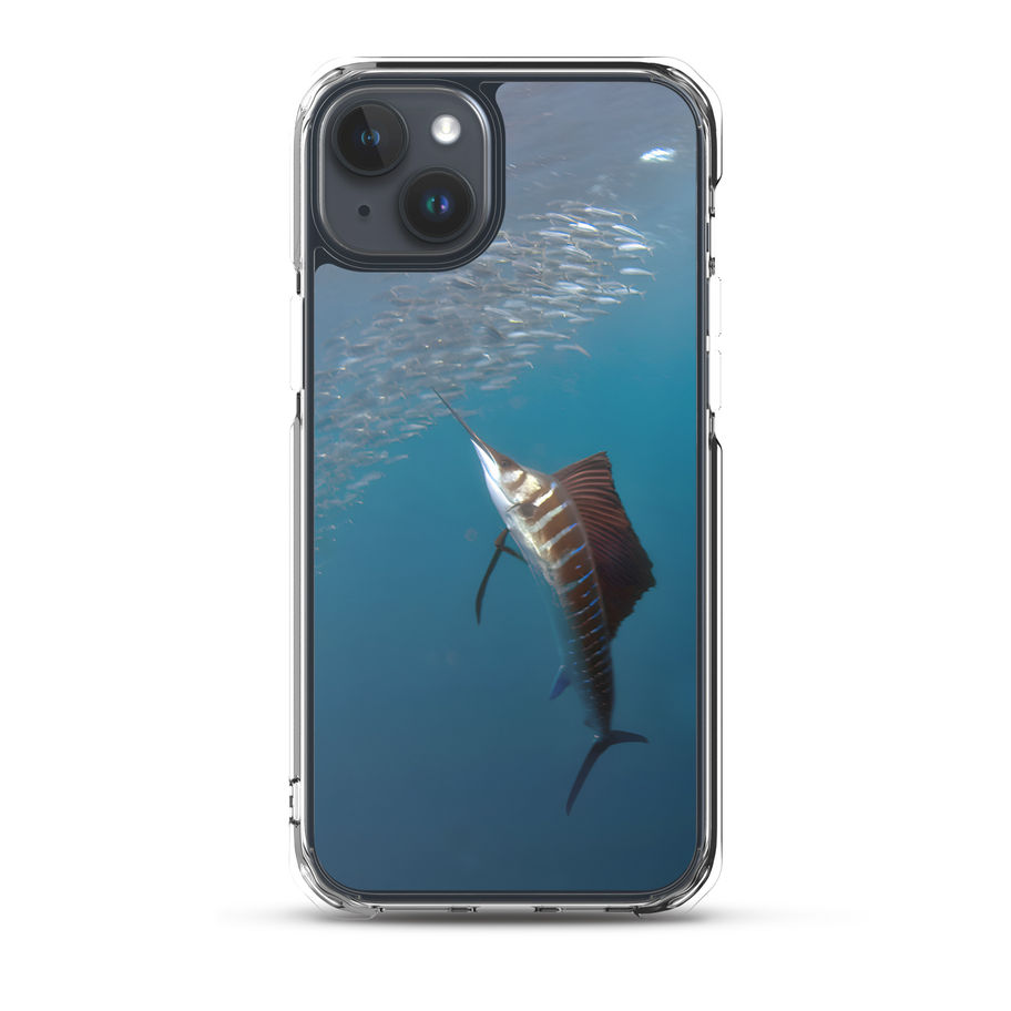 iphone case with sword fish design
