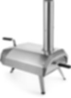 This is a silver Ooni Pizza Oven 