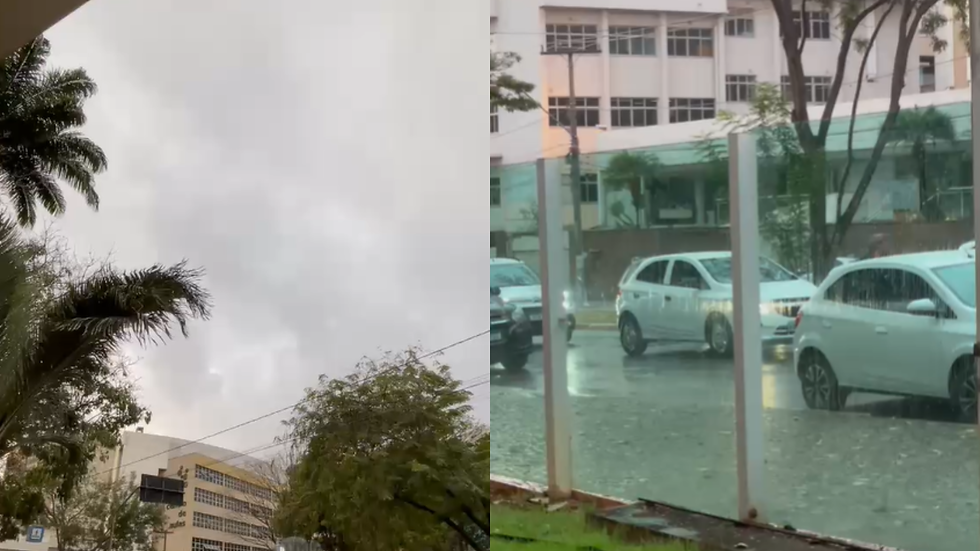 Chuva surpreende moradores no fim da tarde desta quarta-feira (26) em Goiânia e região metropolitana