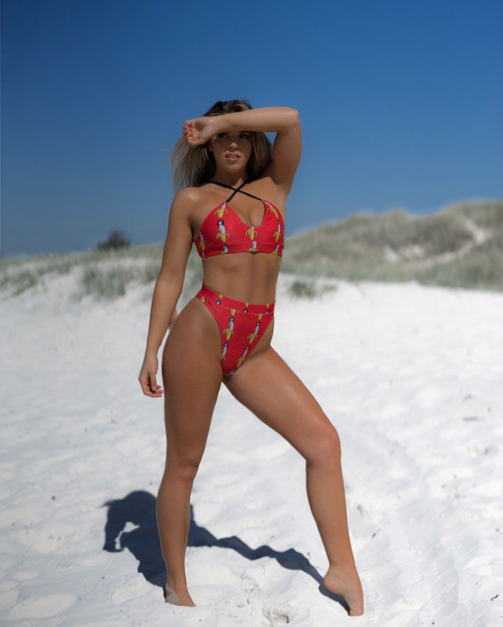 Thumbnail: MissManeater #lickitySPLIT HI cut band brazilian boutique bikini pant