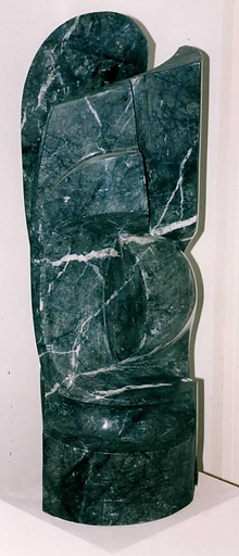 "Incontro 2" - 1973, marmo grigio carnico cm 35x80x25