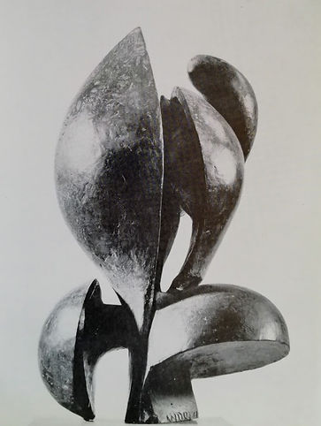 "Evoluzione - Forme amiche" - 1973, bronzo, altezza 40 cm. ca