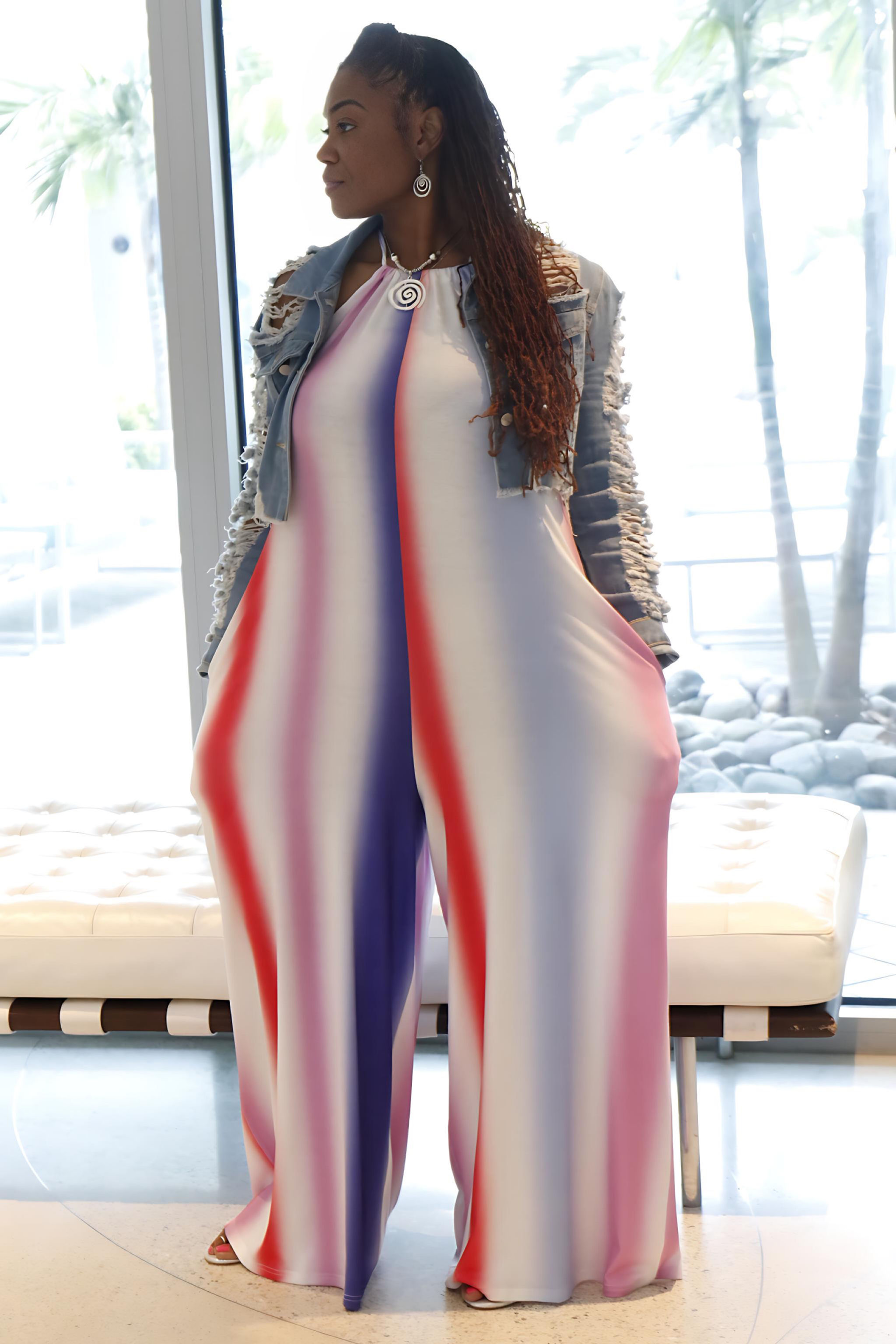 Casual Goddess - Spaghetti Strap Jumpsuit