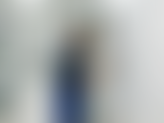 Worker cleaning PVC hospital wall corridor panels