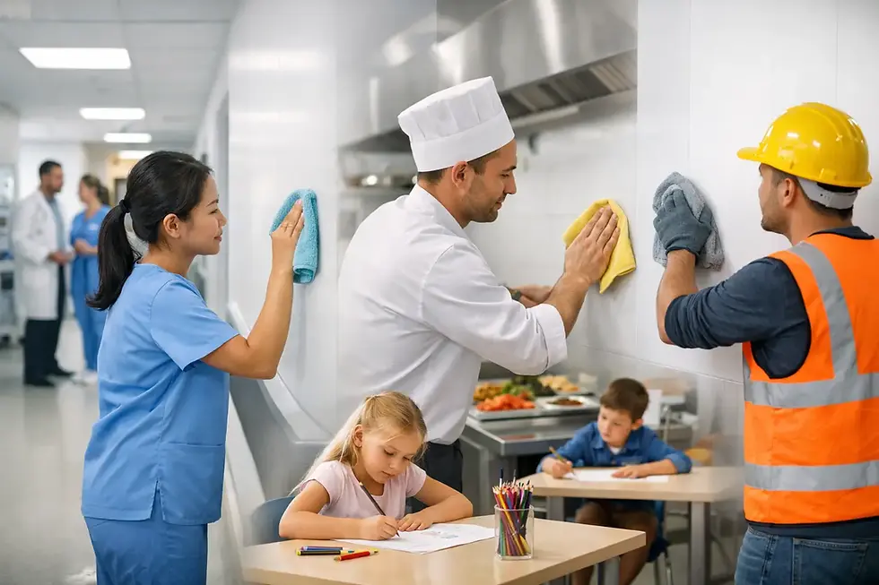 Easy Clean Wall Panels for Busy Spaces