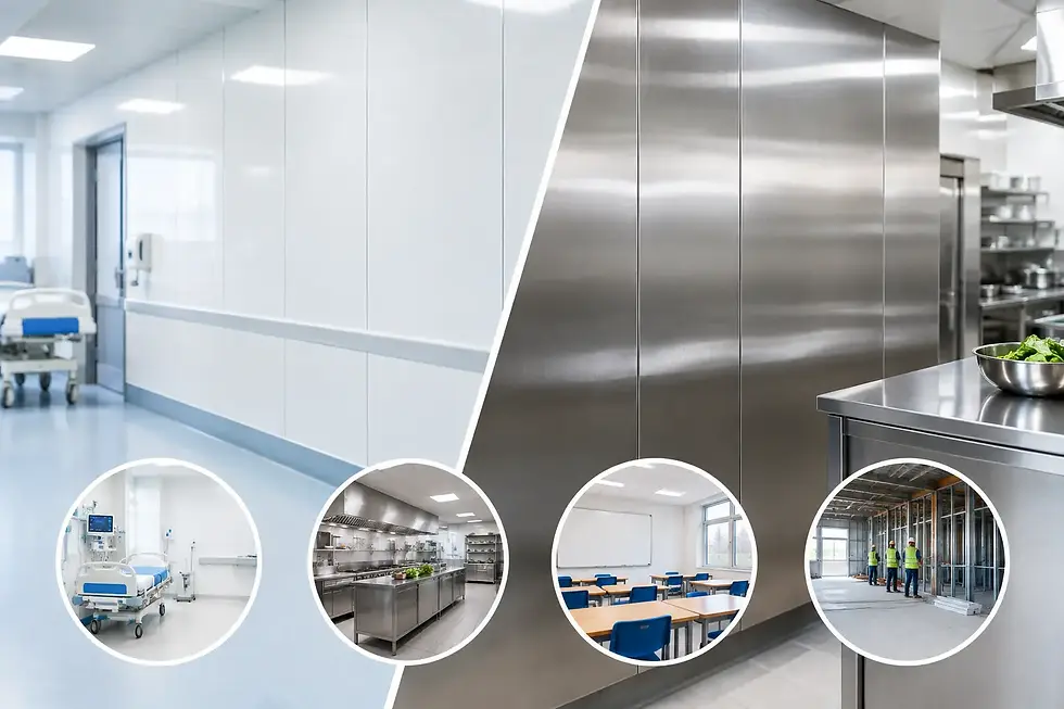 Hygienic Panels Versus Stainless Steel Compared