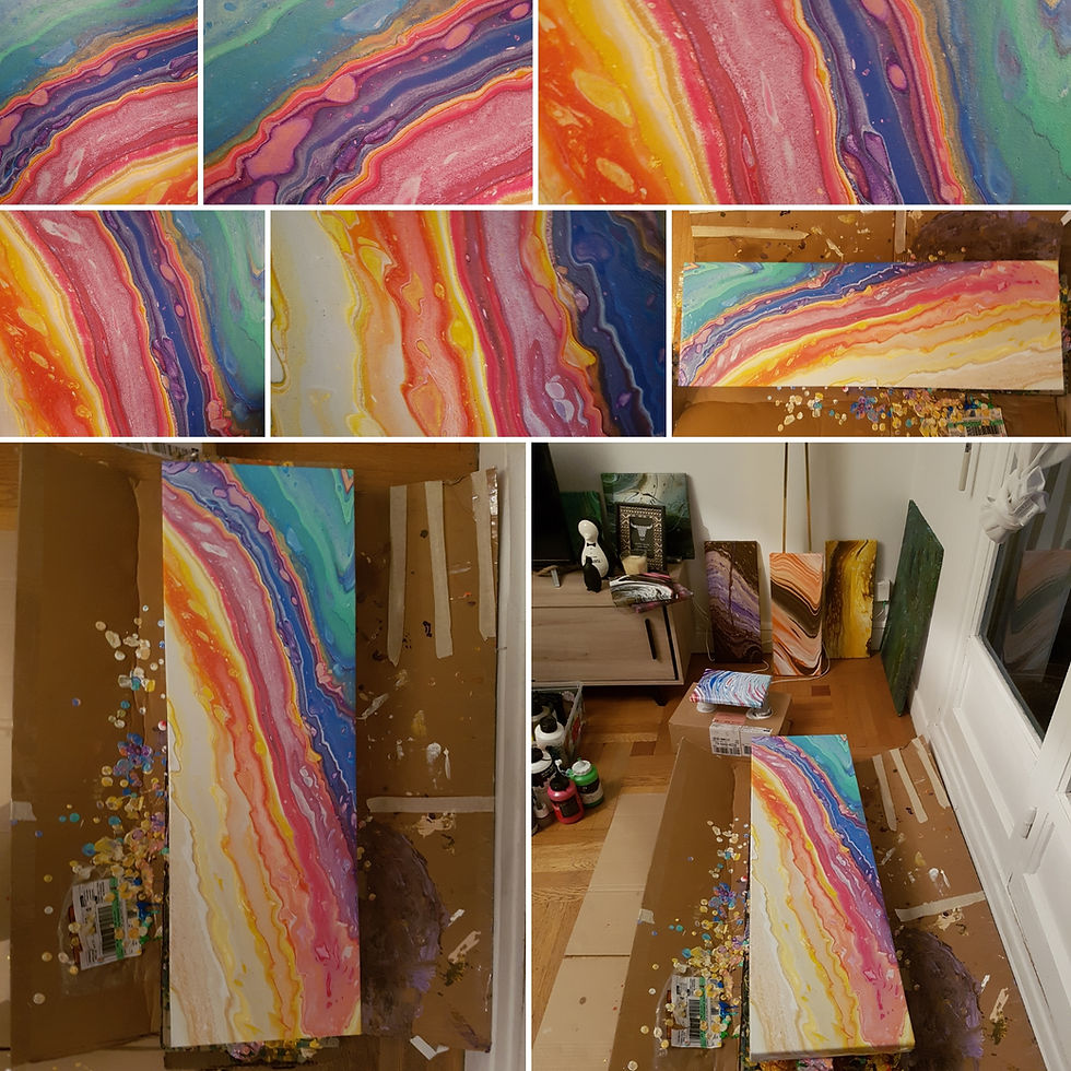 Some paintings made with my friend Thomas 2