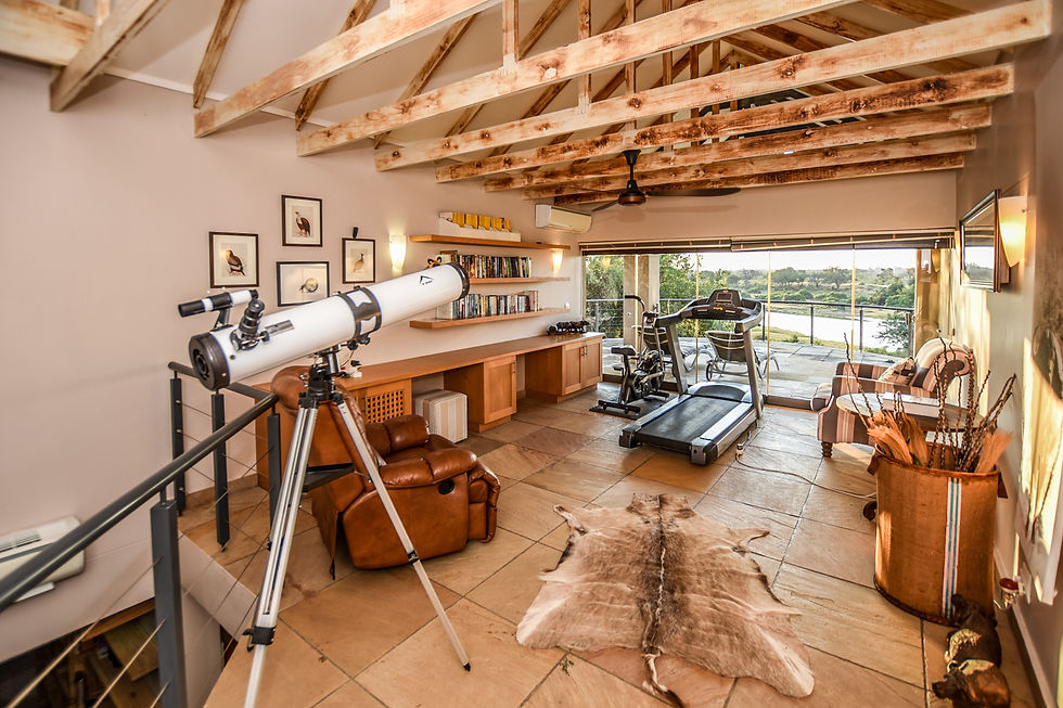 Rustic and charming decor at Mjejane holiday home