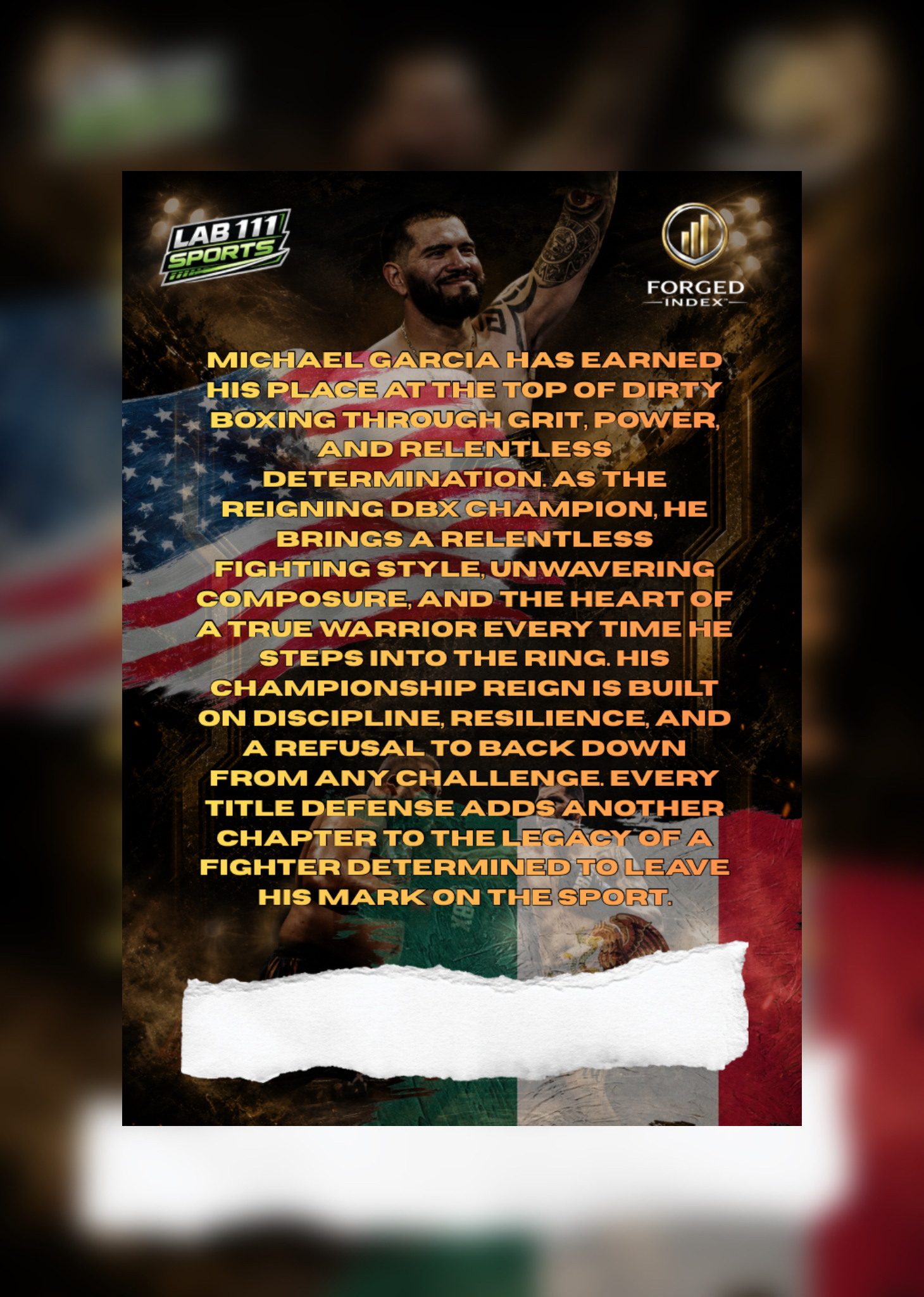 Michael Garcia card back