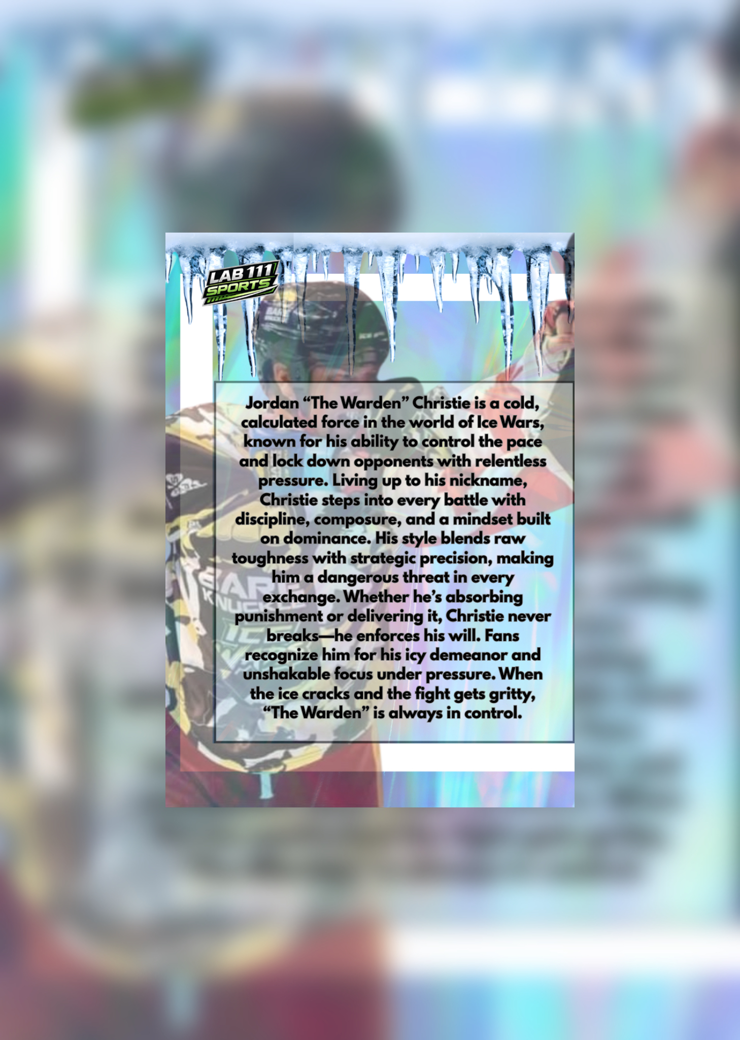 Jordan “The Warden” Christie card back