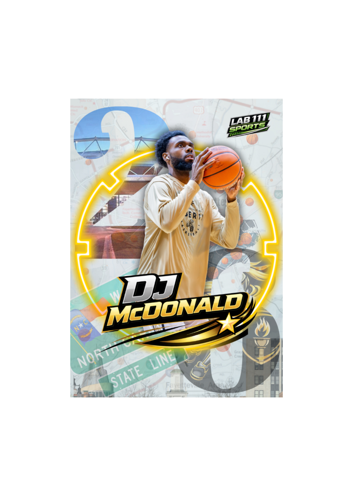 Fayetteville Liberty Darren McDonald card front
