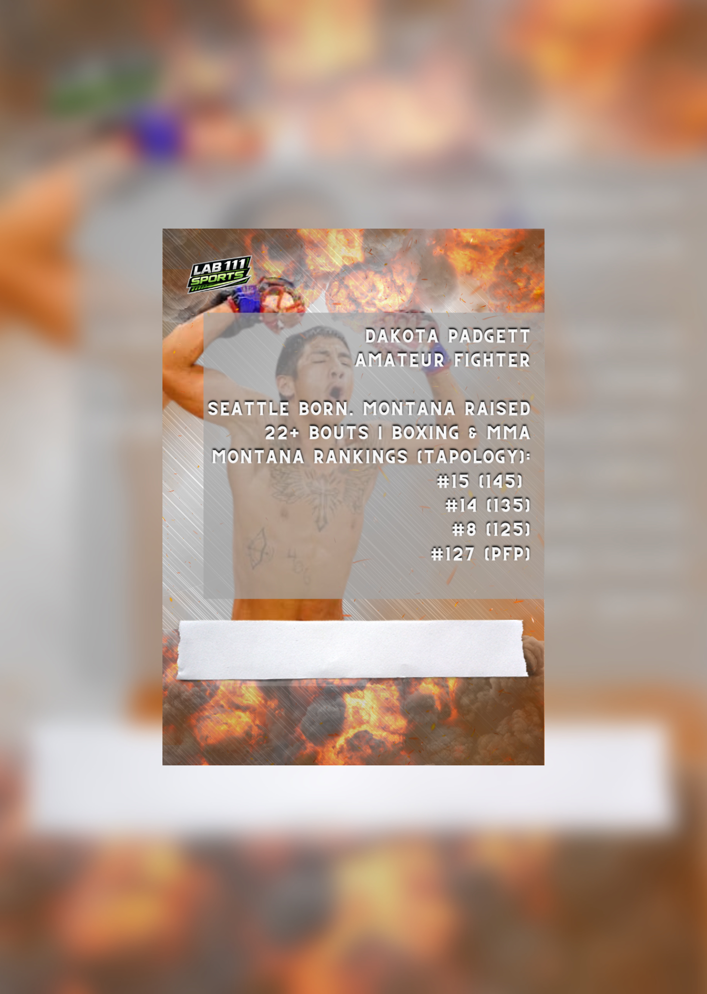 Dakota Padgett card back