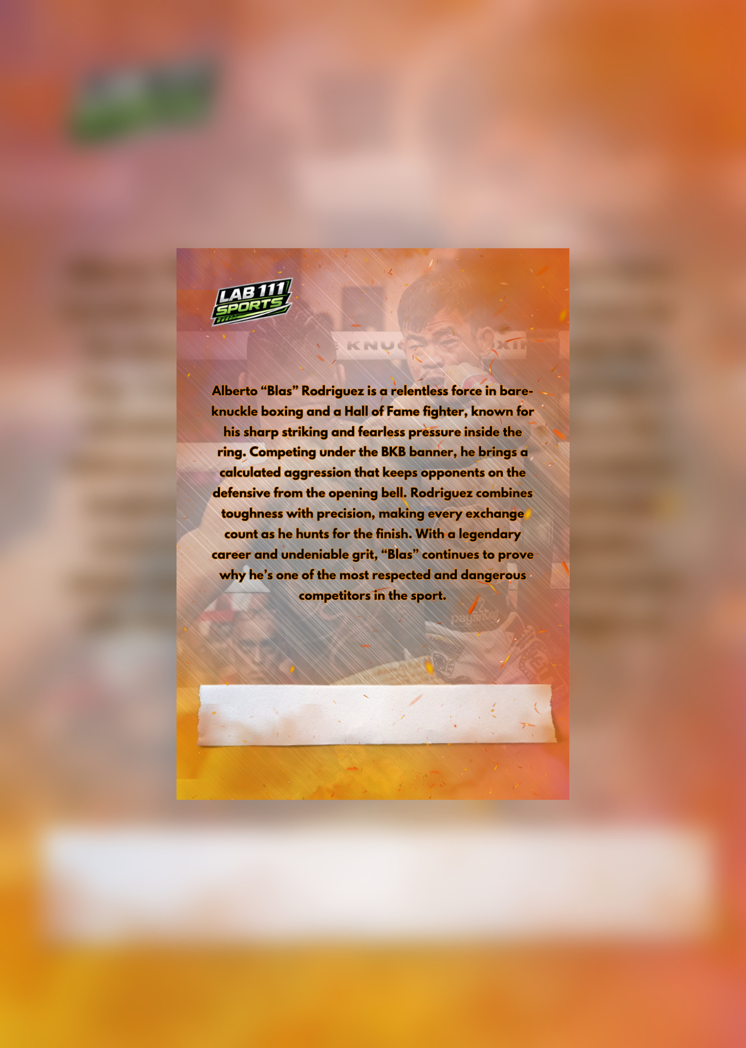 Alberto “Blas” Rodriguez card back