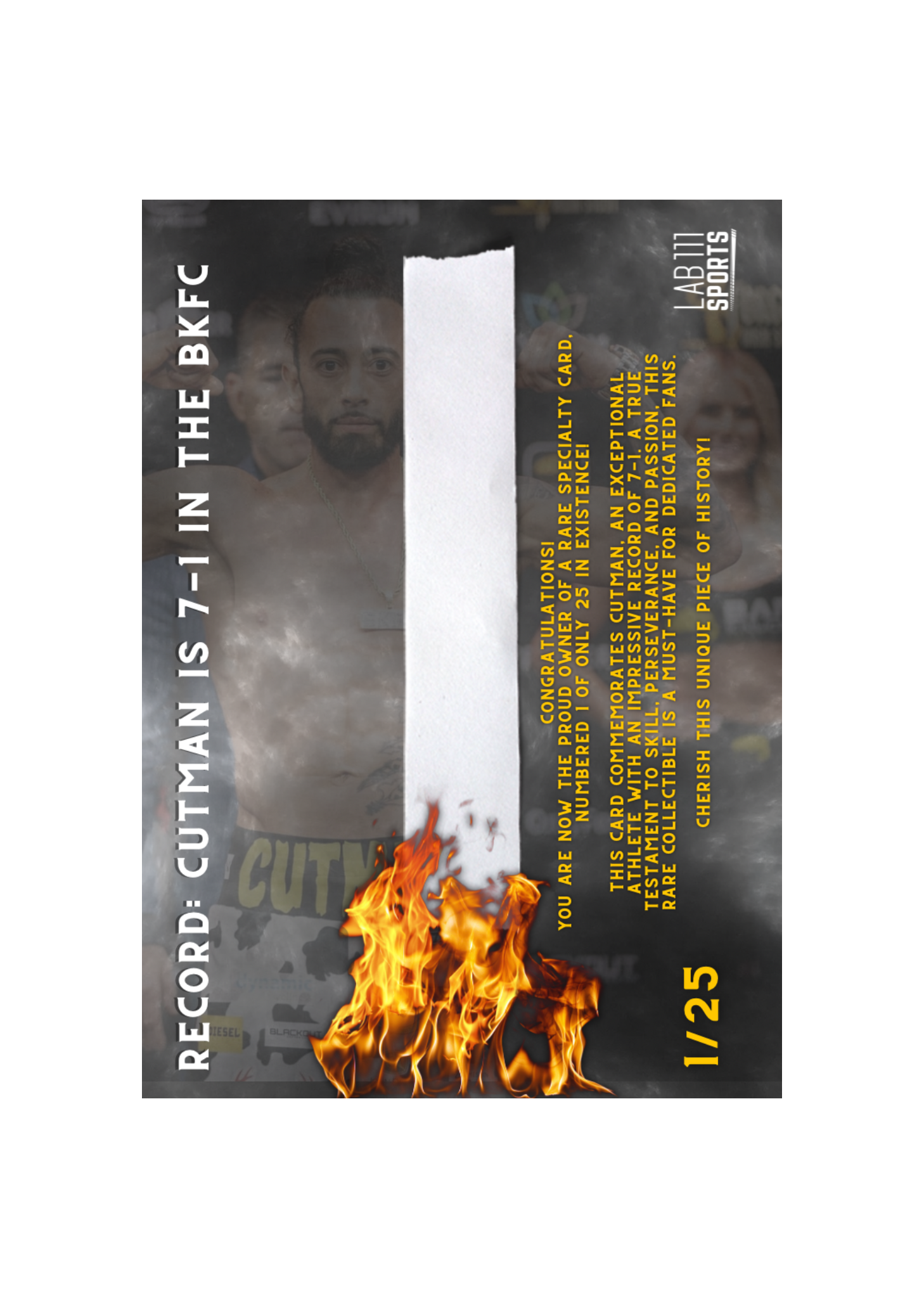 Ring of Fire Gee “The Cutman” Perez card back