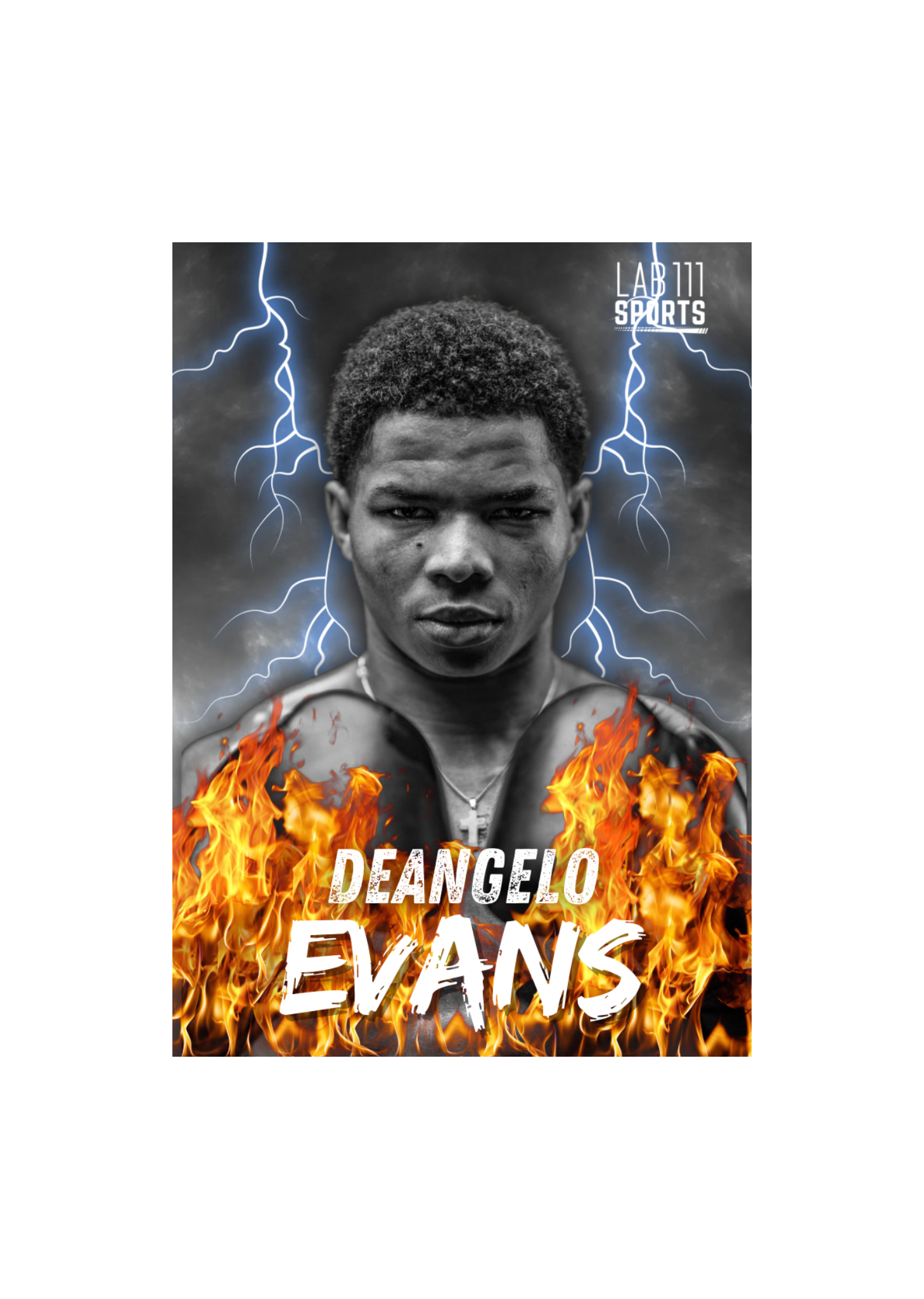Deangelo Evan’s Trading card card front