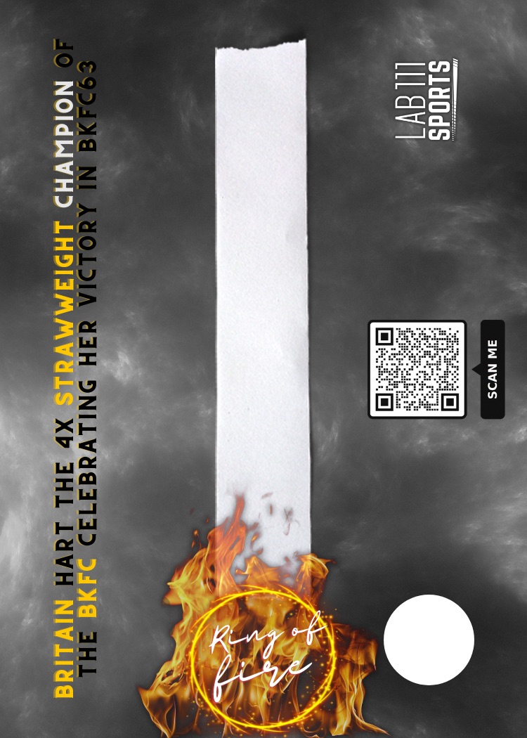 Britain Hart's Ring of Fire Trading Card card back