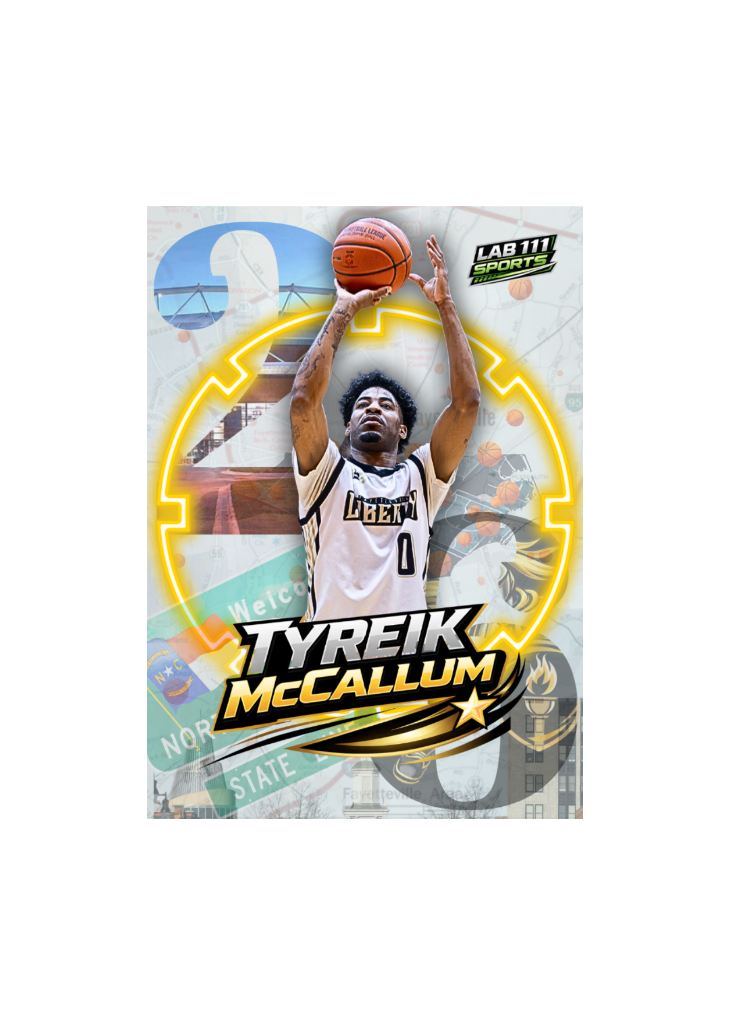 Fayetteville Liberty Tyreik McCallum card front