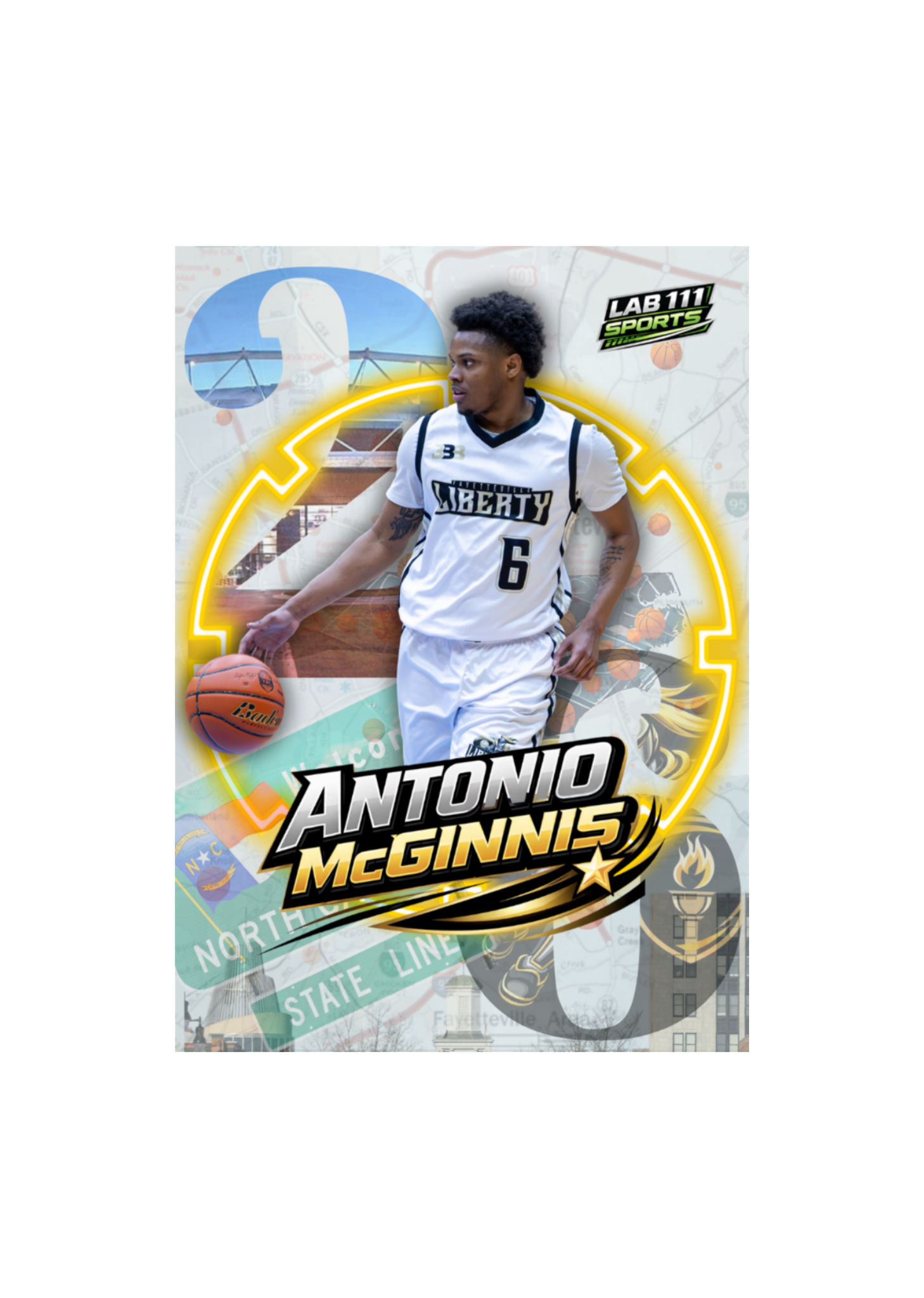 Fayetteville Liberty Toni McGinnis card front
