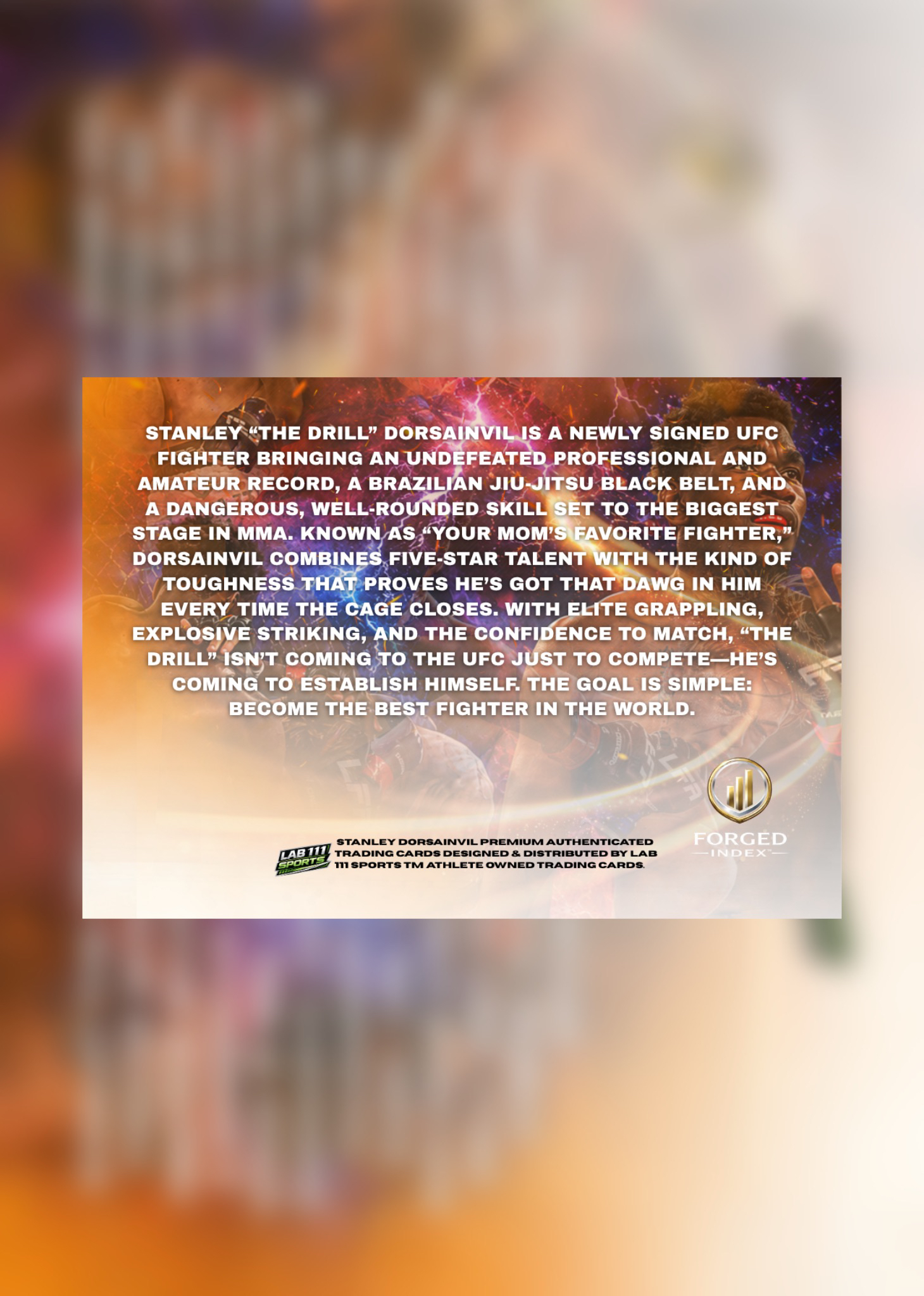 Stanely Dorsainvil card back