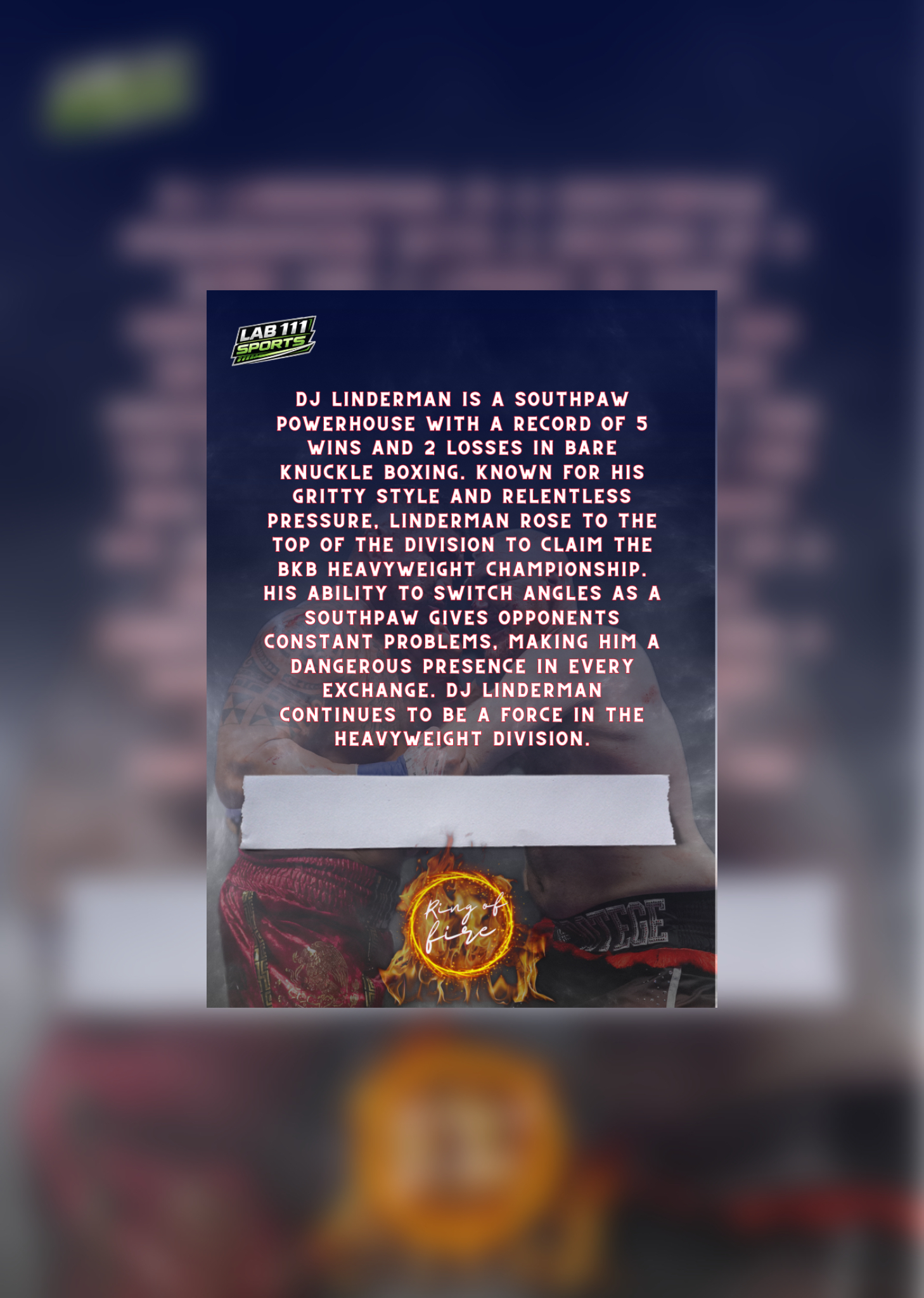 Dj Linderman card back