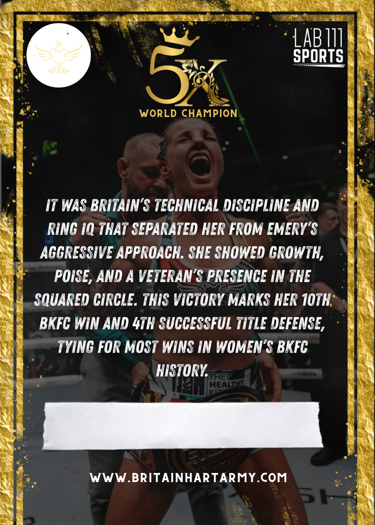 American Britain Hart 5X Champ card card back