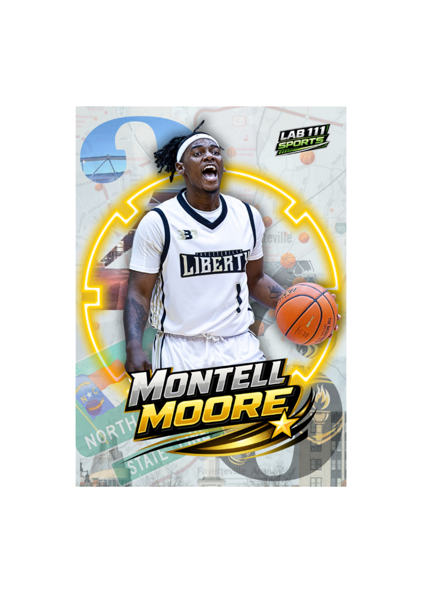 Fayetteville Liberty Montell Moore card front