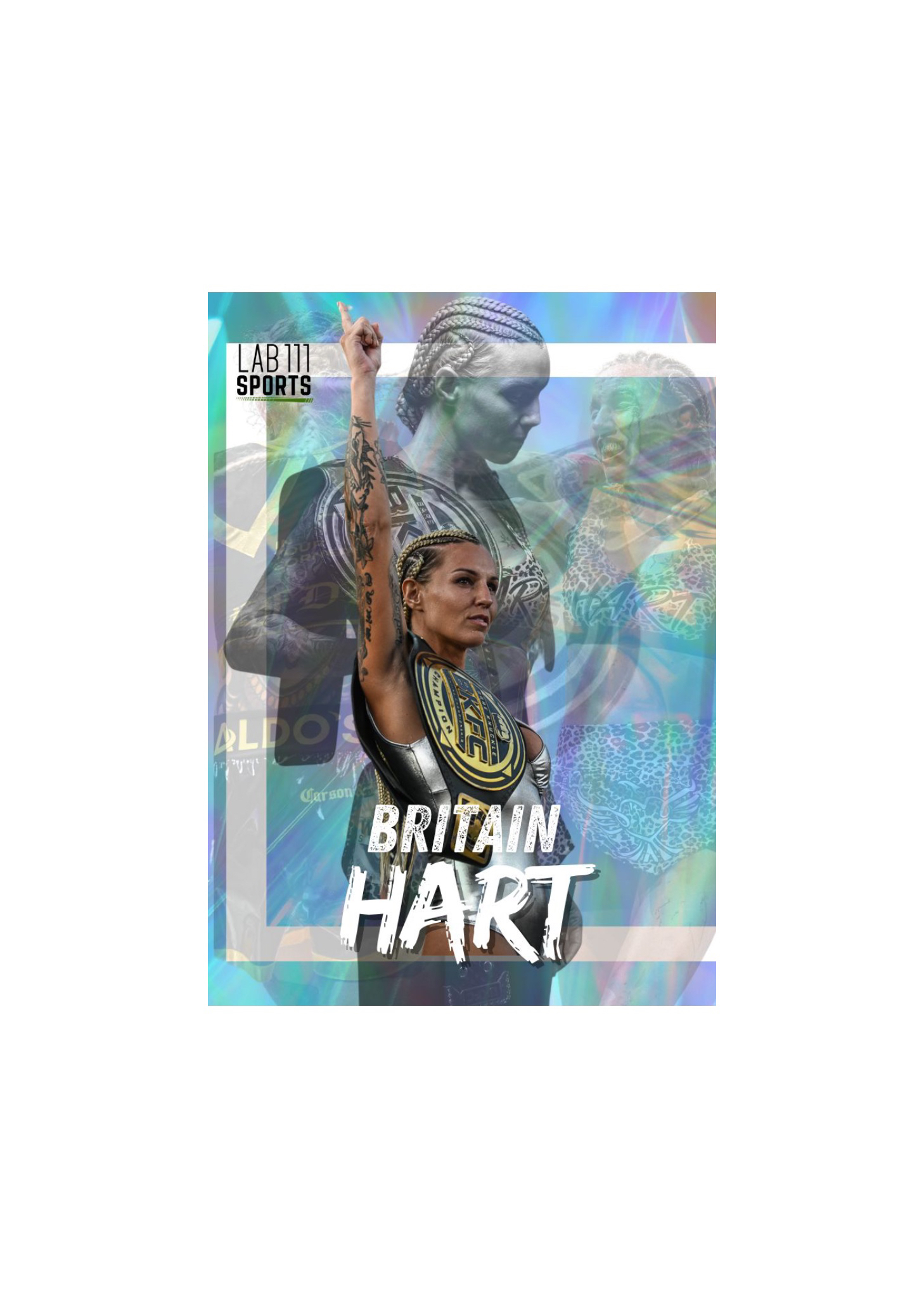 Britain Hart's Trading Card card front
