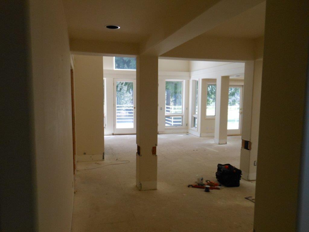 living room in progress