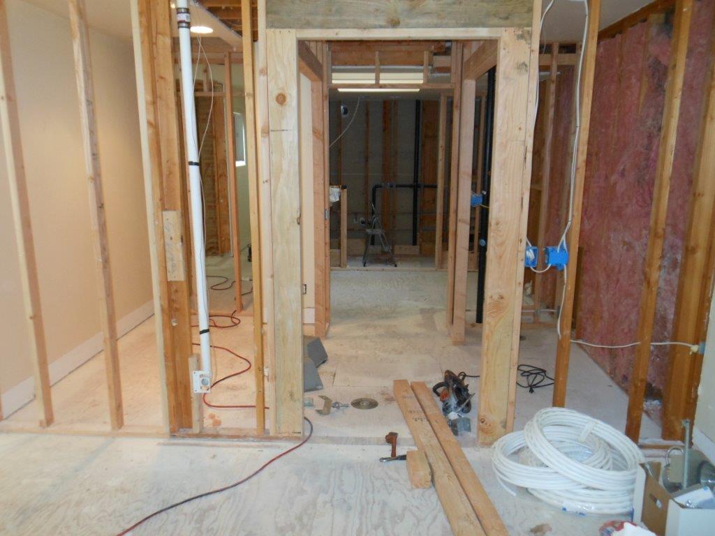 master bathroom in progress