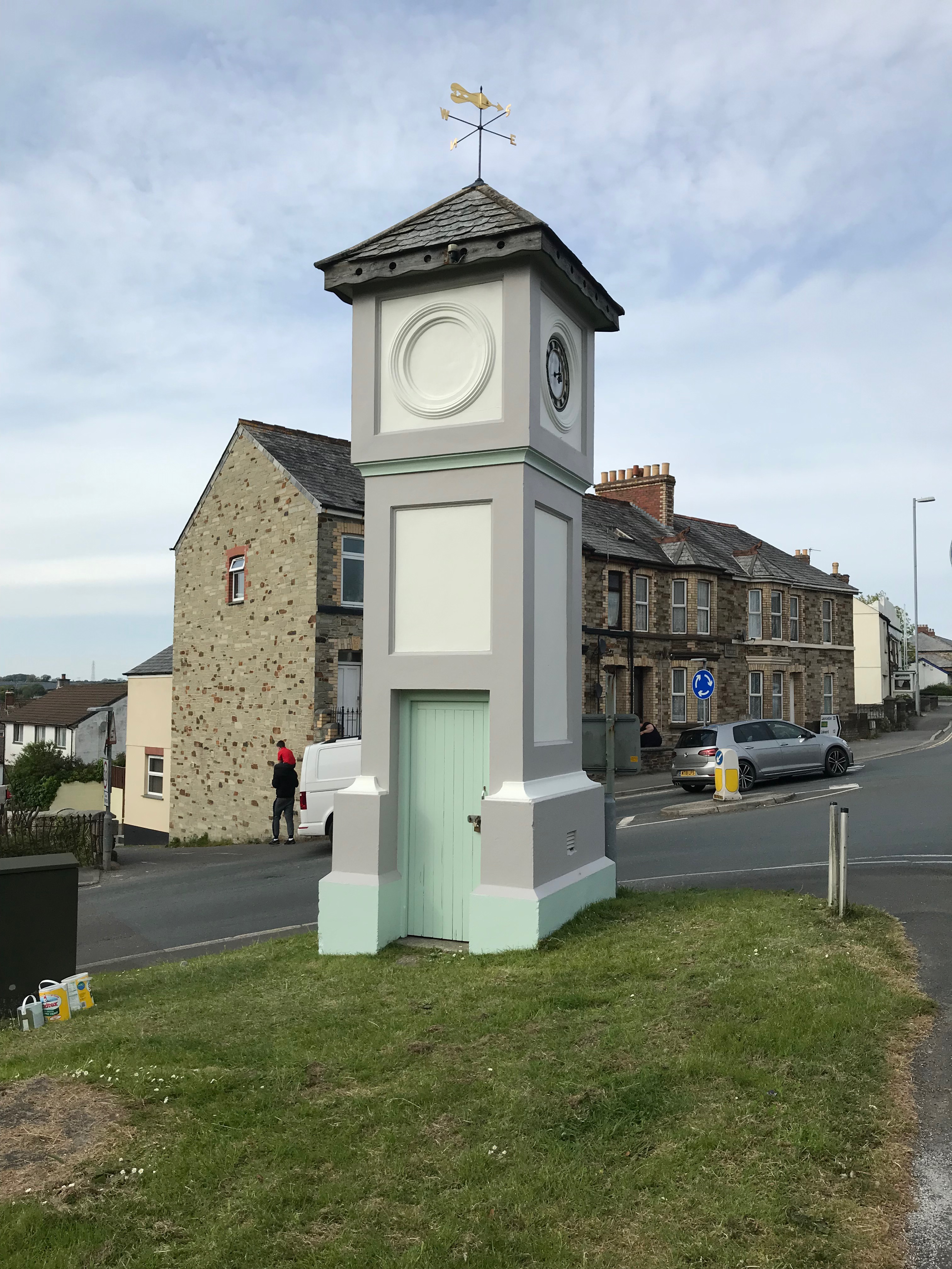 Painting of clock tower