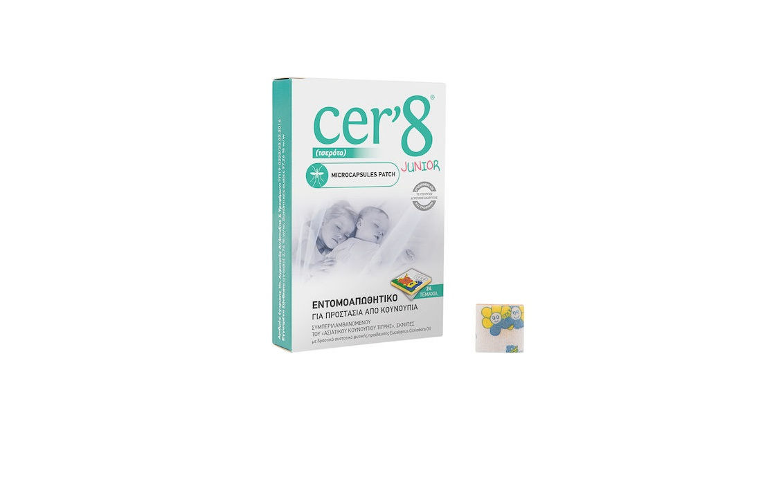 Vican Cer’8 Junior Εντομοαπωθητικό Microcapsules Patch 24τμχ