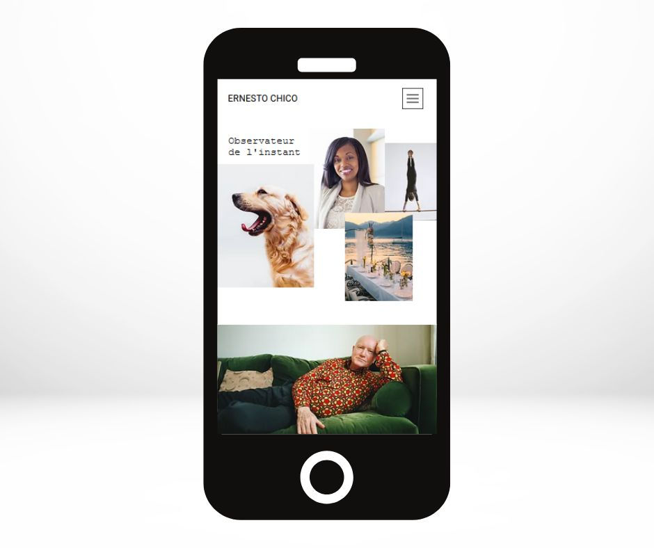 Site de photographe mobile-friendly