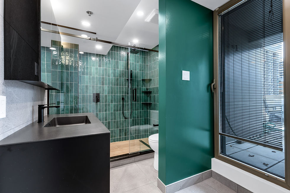 Salle de bain "Joli turquoise" à Montréal
