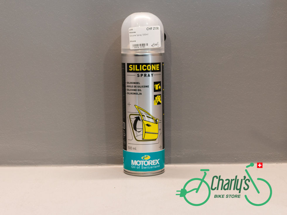 Aérosol Motorex Silicone Spray 500 ml pour protéger les pièces en caoutchouc, plastique et métal