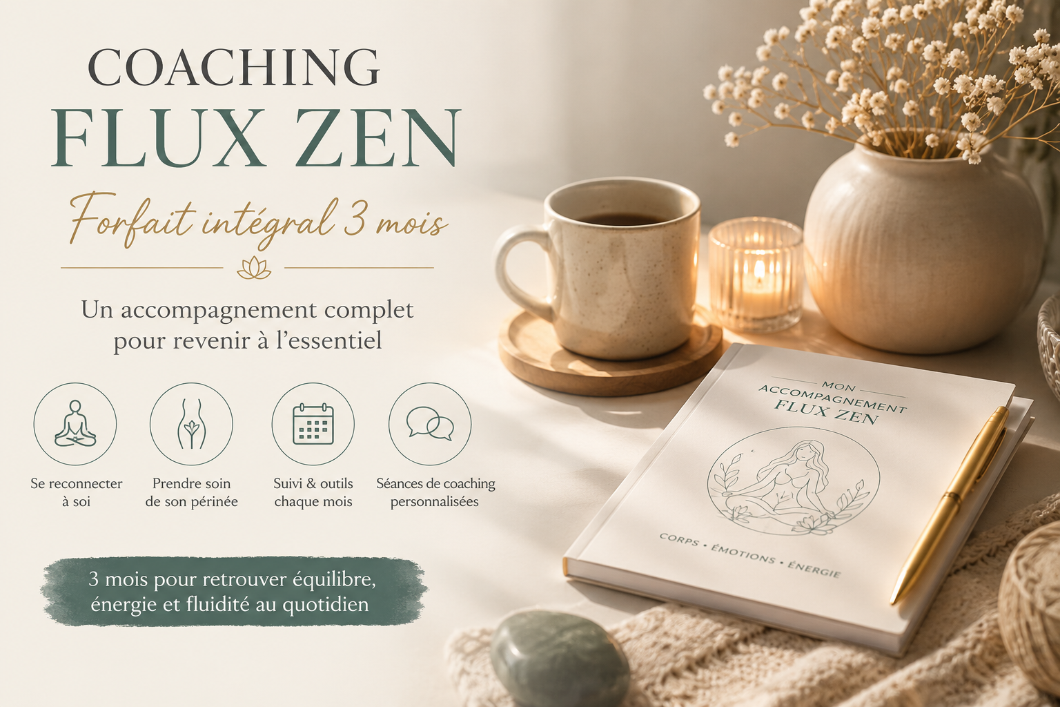 Coaching FLUX ZEN - Forfait intégral 3 mois