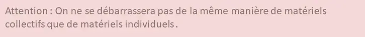 Distinguez le collectif de l'individuel