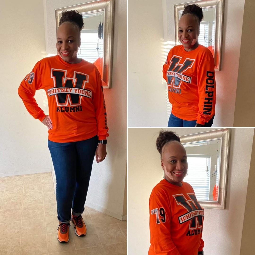 WHITNEY YOUNG LONG SLEEVE CLASS T-SHIRT™ (Orange)
