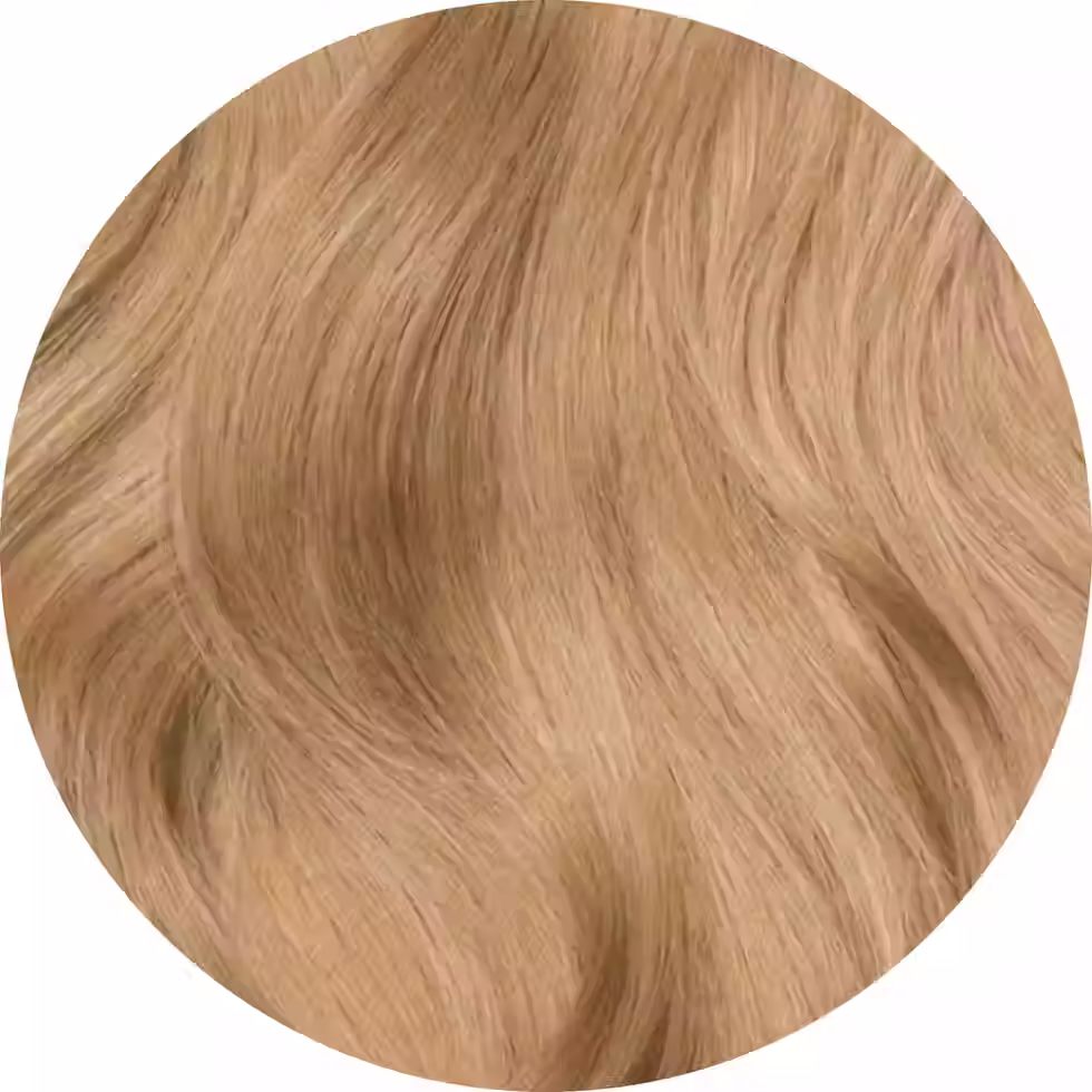 Lived-In Blonde seamless clip-in hair extensions — natural dimensional blonde swatch