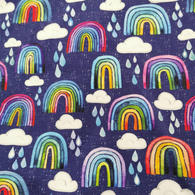 Rainbow raindrops