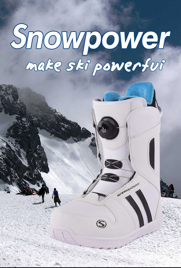 Thumbnail: snowpower make ski powerful 白いブーツと雪山 スノーボード：オールマウンテン対応高性能セット DiaNorth-Hokkaido