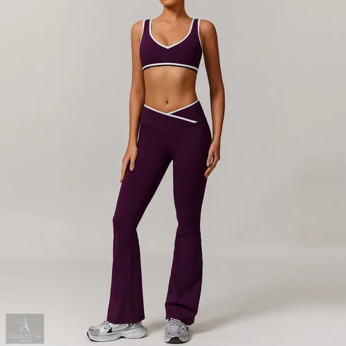 ハイウエストヨガセット（ロングパンツ） (High Waist Yoga Set