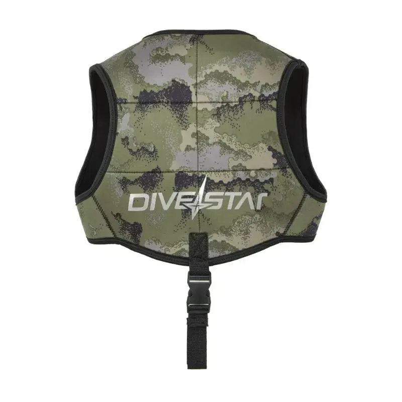 サムネイル： DIVE STAR カモフラージュ柄ベスト、バックル付き