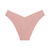 サムネイル： ピンクのパンティー、V字型のデザイン、高品質生地、快適さとスタイルを両立します。