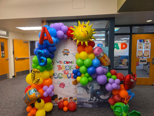 A welcome back to school display