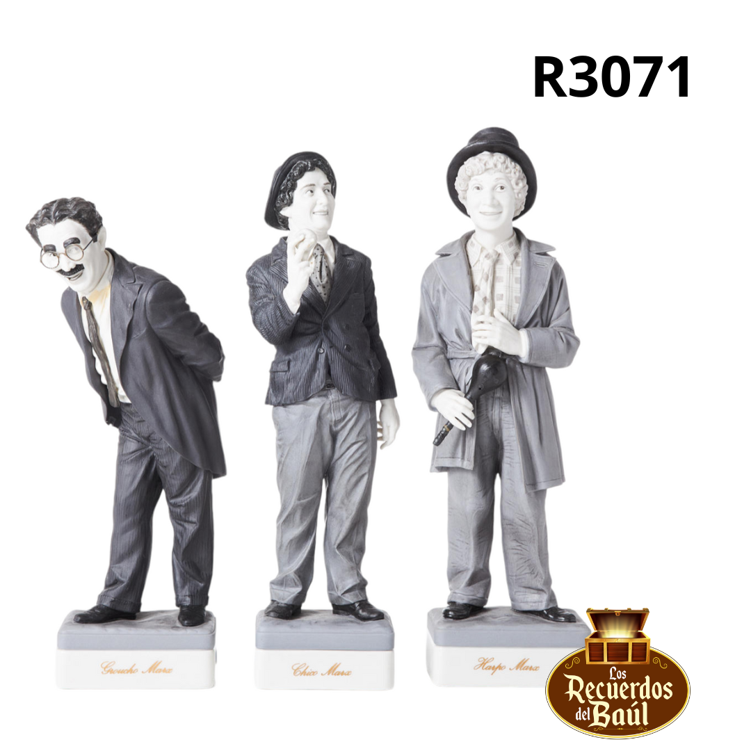 3 Figuras ALGORA, Personajes del cine LOS HERMANOS MARX